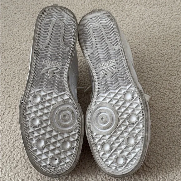 Adidas Nissa Platform White Canvas Sneakers - Picture 10 of 10